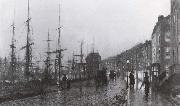 Atkinson Grimshaw Shipping on the Clyde oil painting artist